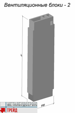 Вентиляционный блок ВБС, 630х300х3280, 0.75, ВБС -33